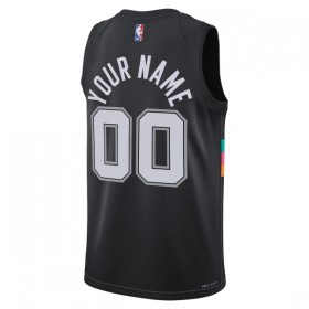 San Antonio Spurs Custom Nike 2025-26 City Edition Musta Miesten Pelipaidat Swingman